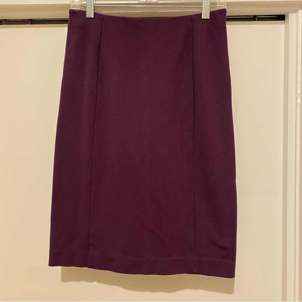 Purple pencil skirt